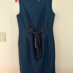 Dress taffeta fabric navy blue